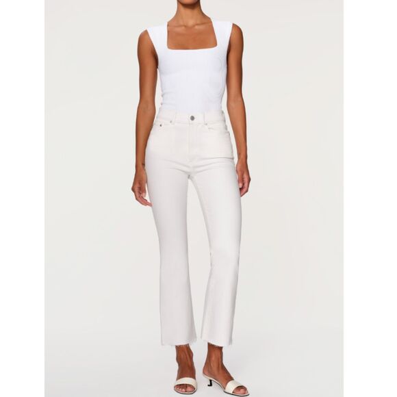 DL1961 Denim - DL1961 Bridget Boot Jeans Women’s Size 31 White Rise Instasculpt Crop Chic NWT